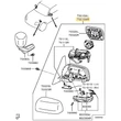 Kép 4/4 - 7632A112 7632A490 7632A496 7632A570 7632C686 7632C690 7632C694 Mitsubishi Pajero Visszapillantó Tükör Jobb 2006-2021