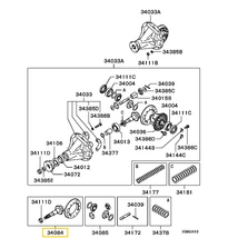 MB598487 Mitsubishi L200 Differenciálmű Kúpkerék - Tányérkerék Szett K74T 1996-2007