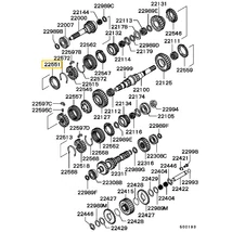 ME581049 Mitsubishi Pajero Szinkrongyűrű 4. Fokozat 1988-2011