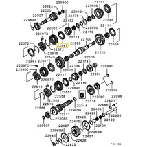 ME581195 Mitsubishi L200 Szinkrongyűrű K74T 3. Fokozat 1996-2007