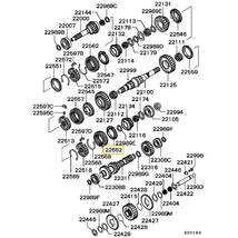 ME601295 Mitsubishi Pajero Szinkrongyűrű 5. Fokozat 1988-2011