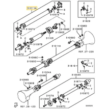 3401A445 Mitsubishi L200 Hátsó Kardántengely KB 2009-2015