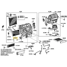 87107-0K170 Toyota Hilux Fűtőradiátor GGN KUN LAN TGN 2015-től