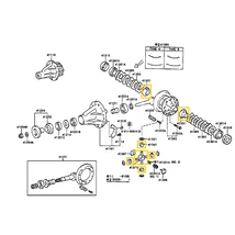 41039-34070 Toyota Hiace Hátsó Differenciálmű Bolygókerék Napkerék Szett 1989-től