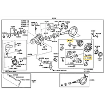 41039-34060 Toyota Land Cruiser Első-Hátsó Difi Bolygókerék Napkerék Szett 1990-től