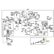 41201-09B30 Toyota Hilux Hátsó Differenciálmű Tányérkerék Kúpkerék Szett 2011-2015