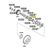 42421-0K030 Toyota Hilux Hátsó Hajtótengely Csapágyház GGN KUN LAN TGN 2008-2016