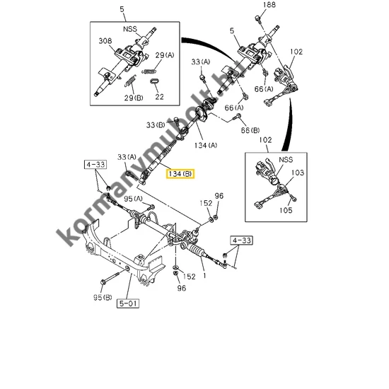 8973163411 Isuzu D-Max Kormánykardán Csukló