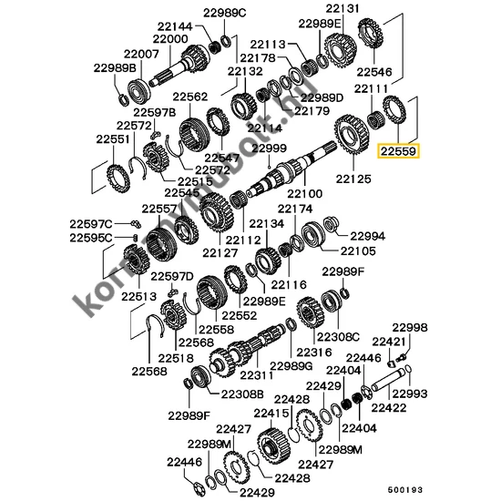 ME581034 Mitsubishi Pajero Szinkrongyűrű Hátramenet Fokozat 1990-2011