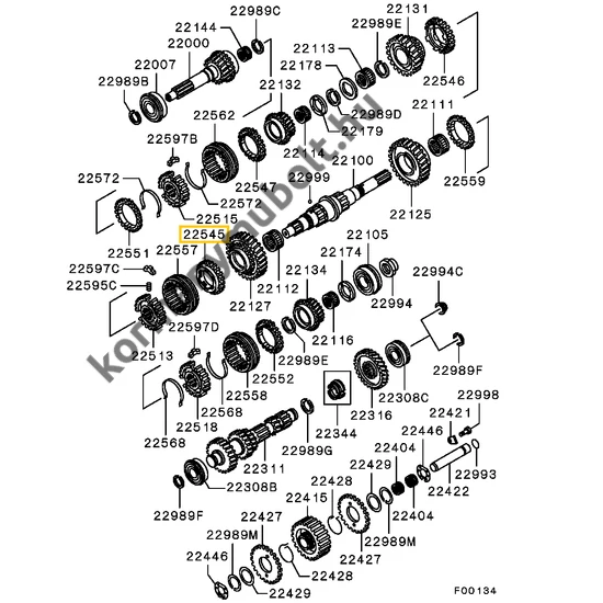 ME581681 Mitsubishi L200 Szinkrongyűrű K74T 1. Fokozat 1996-2007
