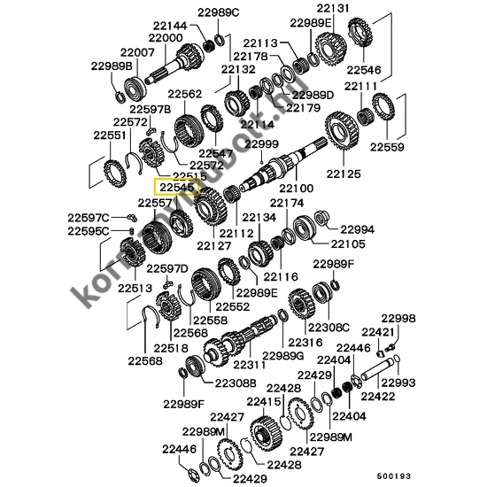 ME581681 MitsubishiPajero Szinkron Kapcsoló Gyűrű 1. Fokozat 1990-2011