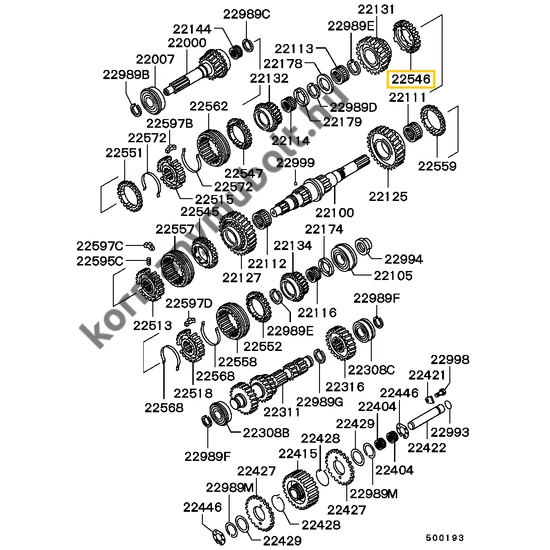 ME581681 MitsubishiPajero Szinkron Kapcsoló Gyűrű 1. Fokozat 1990-2011