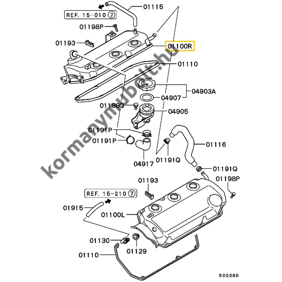 MD360145 Mitsubishi L200 Szelepdekni Jobb 3.0L 1990-2010